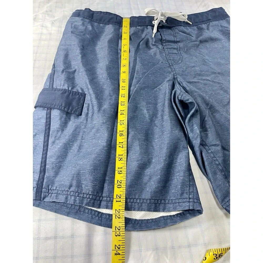 Op Ocean Pacific Men’s Board Shorts Swim Trunks Blue Size L (36-38) Cargo Pocket